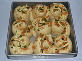 葱香肉松芝士餐包的做法步骤:13