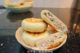 烫面土豆丝肉馅饼的做法步骤:12