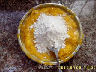 南瓜饼(南瓜球)的做法步骤:3