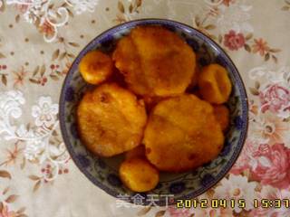 南瓜饼(南瓜球)的做法步骤:5
