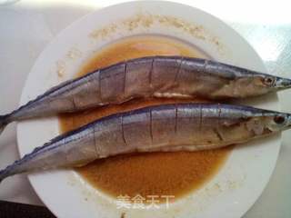 烤秋刀鱼的做法步骤:3