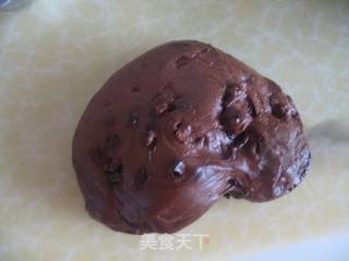 软软的巧克力豆面包哦的做法步骤:8