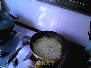 蒜香南瓜丝摊饼&红枣米仁粥的做法步骤:4