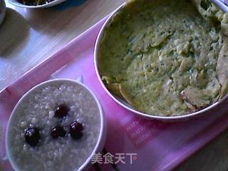 蒜香南瓜丝摊饼&红枣米仁粥的做法步骤:6