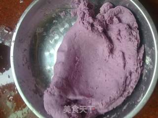 紫薯饼的做法步骤:2