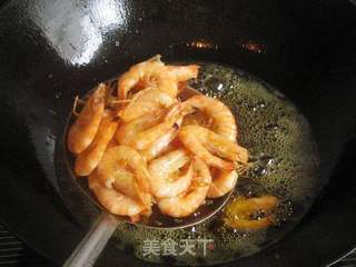 芦笋油爆虾的做法步骤:6