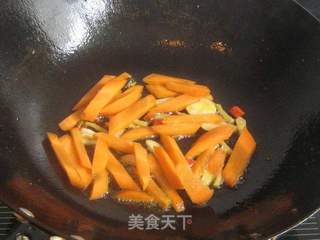 芦笋油爆虾的做法步骤:8