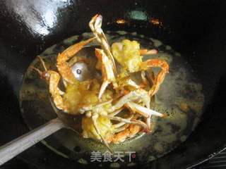 油炸梭子蟹的做法步骤:6