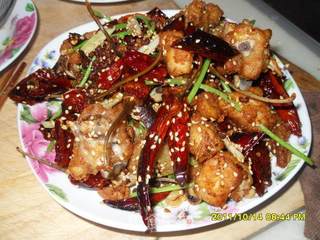 辣子鸡的做法步骤:7
