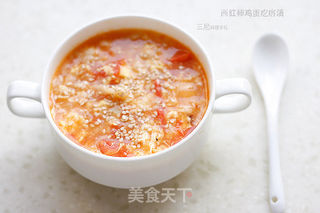 【像国王一样吃早餐】—西红柿鸡蛋疙瘩汤的做法步骤:9