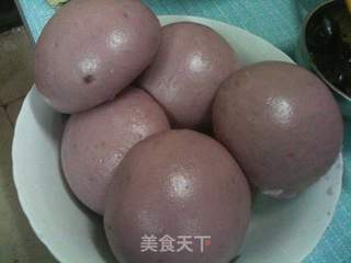 第一次做的紫薯馒头的做法步骤:6