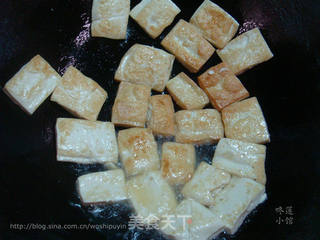 茄汁焖红烧豆腐的做法步骤:5