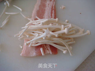 培根金针菇卷的做法步骤：2