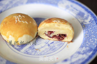 玫瑰花月饼的做法步骤:11