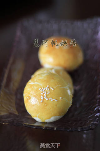 玫瑰花月饼的做法步骤:12