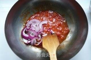 营养好美味——虾仁番茄空心面的做法步骤:4