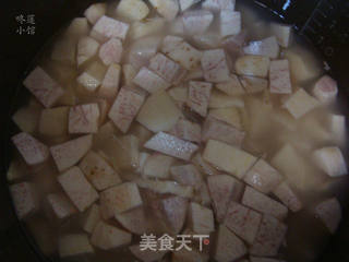 甘薯芋头苹果饭的做法步骤:4