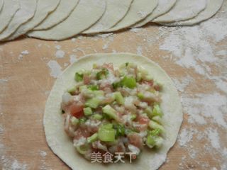 丝瓜鲜肉盒子饼的做法步骤:7
