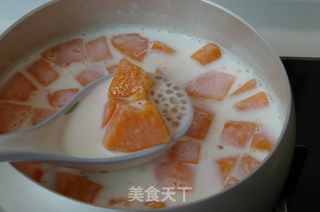 【木瓜椰奶西米羹】夏日里的美味饮品的做法步骤：12