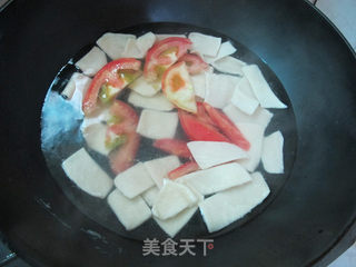 番茄鸡蛋面片汤的做法步骤:4