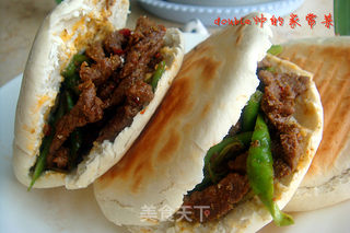 西安肉夹馍第二谈-【西安孜然肉夹馍】(内附饦饦馍做法)的做法步骤:20