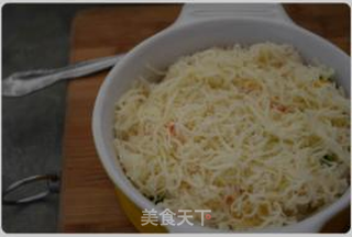 菠萝海鲜焗饭的做法步骤:10