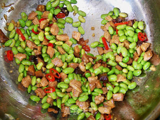 心蓝手制私房菜【麻辣毛豆肉丁】——不可以浪费食物的做法步骤:6