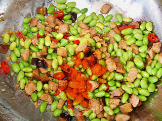 心蓝手制私房菜【麻辣毛豆肉丁】——不可以浪费食物的做法步骤:7