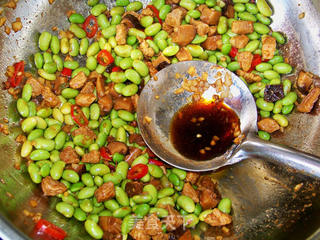 心蓝手制私房菜【麻辣毛豆肉丁】——不可以浪费食物的做法步骤:8