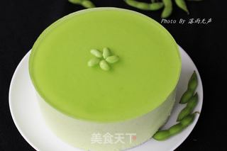 青蛙变王子——毛豆慕斯蛋糕的做法步骤:16