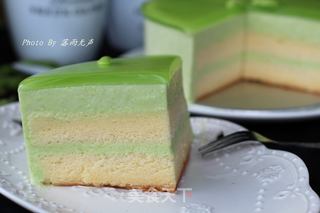 青蛙变王子——毛豆慕斯蛋糕的做法步骤:18