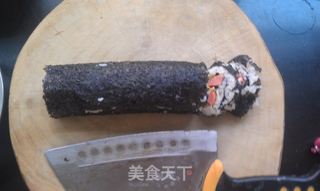 芝麻甜辣蛋腿寿司的做法步骤:8
