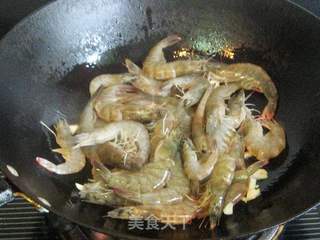 黄金咖喱虾的做法步骤:4