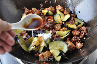 香辣鸡肉茄子的做法步骤:10