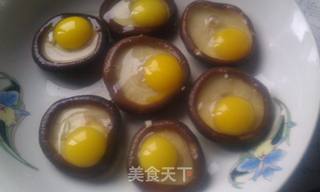 鸟卵酿香菇——健康蒸菜系列的做法步骤：7
