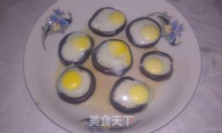鸟卵酿香菇——健康蒸菜系列的做法步骤：9