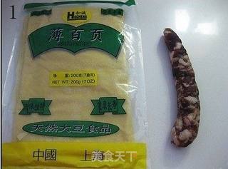 自制腊肠&腊肠蒸百页的做法步骤:6