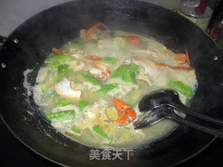 水瓜煮螃蟹的做法步骤:7