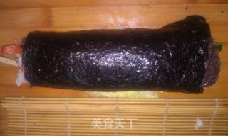双紫争艳蛋皮饭卷——紫苏系列3的做法步骤:14