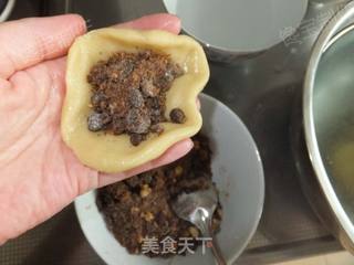 黄米面红糖油糕的做法步骤:7