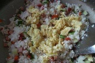 什锦蛋炒饭的做法步骤：8