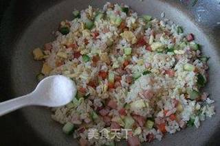 什锦蛋炒饭的做法步骤:9