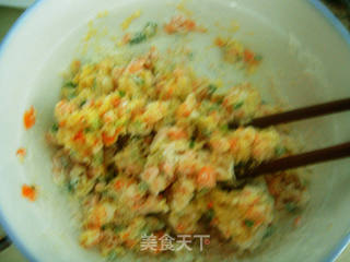 胡萝卜葱油饼的做法步骤:5