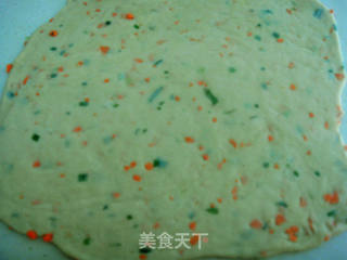 胡萝卜葱油饼的做法步骤:9