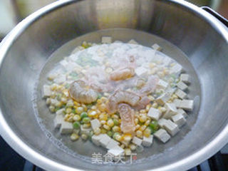 三鲜豆腐羹的做法步骤:9