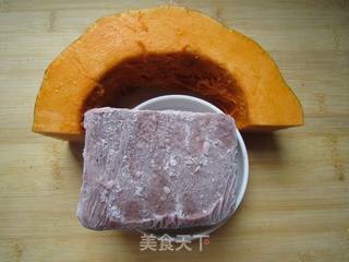 椰香南瓜糯米糍的做法步骤:2