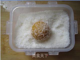 椰香南瓜糯米糍的做法步骤:14