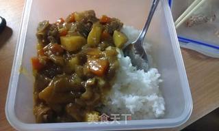 回味香浓~在宿舍也能做的咖喱鸡饭!的做法步骤:18