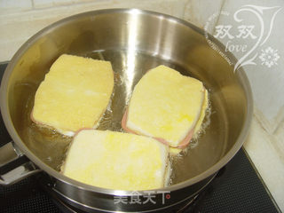 香煎夹心馒头的做法步骤：8