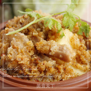 简单的粉蒸菜,不同的食材---------粉蒸肚条的做法步骤:9